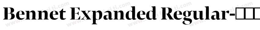 Bennet Expanded Regular字体转换